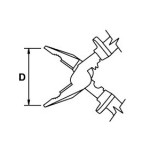 Alicate universal Ega Master 160 mm. Titacrom® Bimat 1000 V. codigo 76582