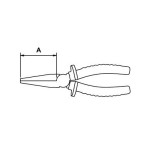 Alicate boca plana Ega Master 160 mm. Titacrom® Bimat 1000 V. codigo 76589