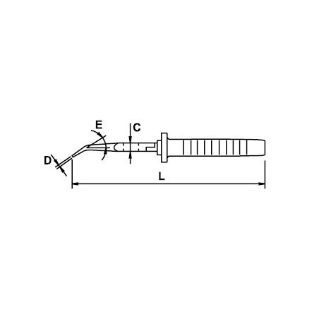 Alicate telefonista boca curva Ega Master 200 mm. Titacrom® Bimat 1000 V. codigo 76594