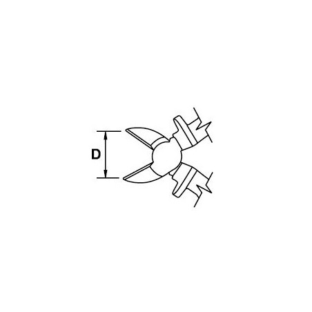 Alicate corte diagonal Ega Master 160 mm. Titacrom® Bimat 1000 V. codigo 76595