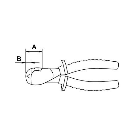 Alicate corte frontal Ega Master 160 mm. Titacrom® Bimat 1000 V. codigo 76599