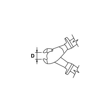 Alicate corte frontal Ega Master 160 mm. Titacrom® Bimat 1000 V. codigo 76599