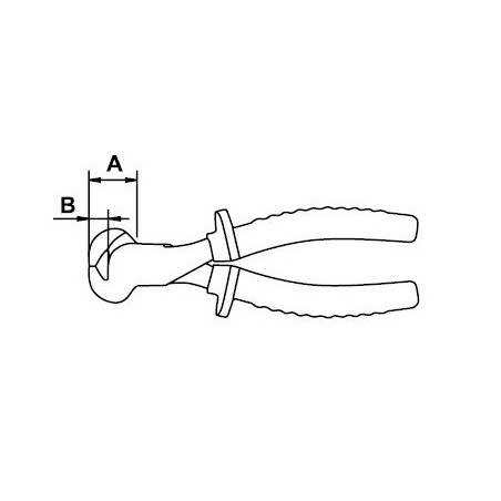 Alicate corte frontal electricista Ega Master 200 mm. Titacrom® Bimat 1000 V. codigo 76602