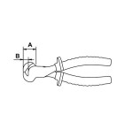 Alicate corte frontal electricista Ega Master 200 mm. Titacrom® Bimat 1000 V. codigo 76602