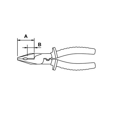 Alicate universal Ega Master 180 mm. Mastercut Titacrom® Bimat 1000 V. codigo 76607