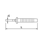 Alicate corte diagonal Ega Master 160 mm. Mastercut Titacrom® Bimat 1000 V. codigo 76616