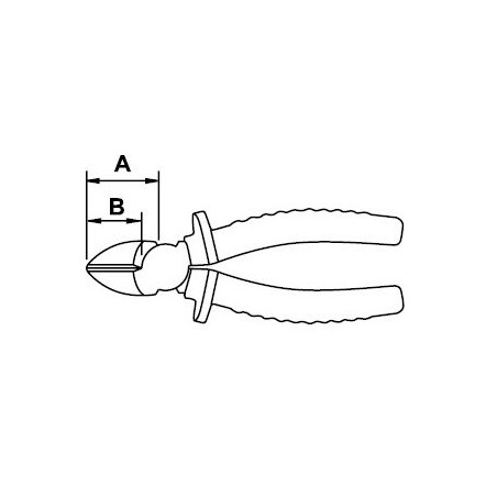 Alicate corte diagonal Ega Master 190 mm. Mastercut Titacrom® Bimat 1000 V. codigo 76617