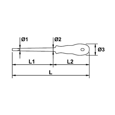Destornillador electricista Ega Master 3 x 100 mm. Mastertork 1000 V. codigo 76621