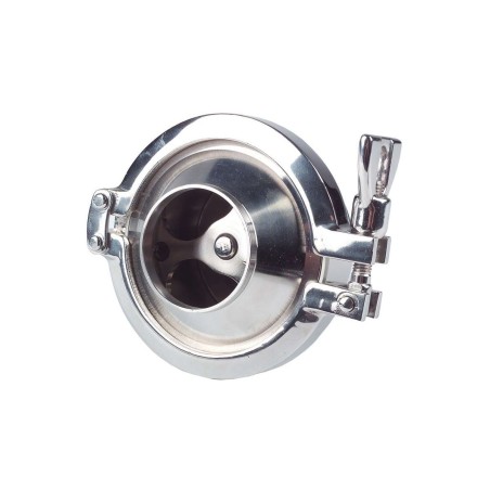 Valvula de retencion DIN macho-soldar Inoxpa A-316L DN-65 EPDM FDA