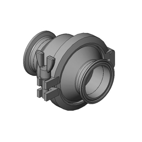 Valvula de retencion OD clamp-clamp Inoxpa A-316L DN-4" FPM FDA