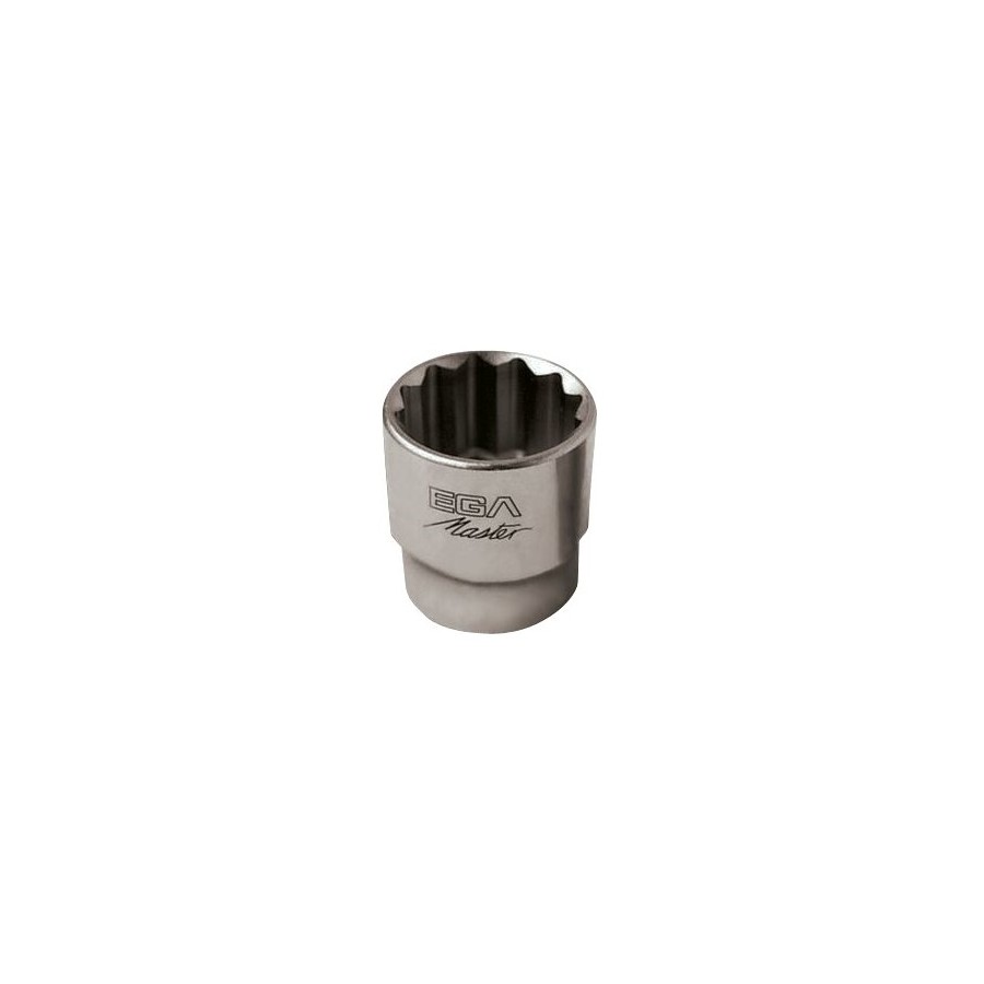 Llave de vaso 3/4" acero inoxidable Ega Master 13/16" 12 cantos codigo 38729 Llave de vaso 3/4" acero inoxidable Ega Master 13/16" 12 cantos codigo 38729