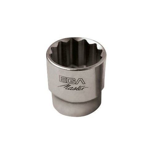 Llave de vaso 3/4" acero inoxidable Ega Master 2-3/16" 12 cantos codigo 38745