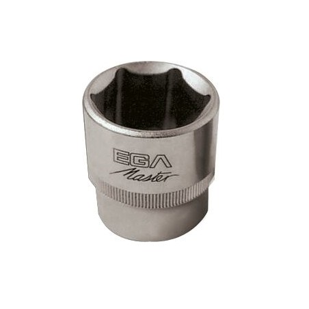 Llave de vaso 1/2" acero inoxidable Ega Master 9/16" 6 cantos codigo 38349
