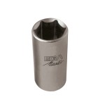 Llave de vaso 1/2" serie larga acero inoxidable Ega Master 1-1/8" 6 cantos codigo 38399