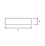 Cuña acero inoxidable Ega Master 150 x 50 x 13 mm. codigo 38061