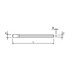 Cincel mecanico Ega Master 15 x 125 mm. codigo 62848