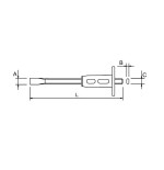 Cincel mecanico Ega Master 30 x 500 mm. con mango codigo 62870