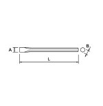 Cincel hexagonal Ega Master 24 x 300 mm. codigo 63311