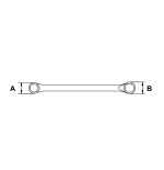 Llave acodada Ega Master 16-17 mm. cromado aerospacial codigo 61780