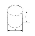 Corona perforadora bi-metal Ega Master 43 mm. codigo 64569