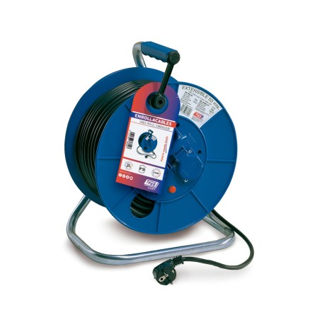 Enrollacables 50 metros Tayg 3.500 W. 3x1,5 con termostato IP-55 codigo 766008