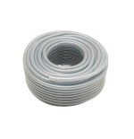 Rollo 50 mts.  manguera PVC transparente Criflex mallada 15 x 21 mm.