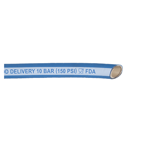 Manguera NBR inocuo blanco L-33 13 x 22 mm.