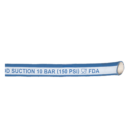 Manguera NBR inocuo blanco S-33 102 x 118 mm.
