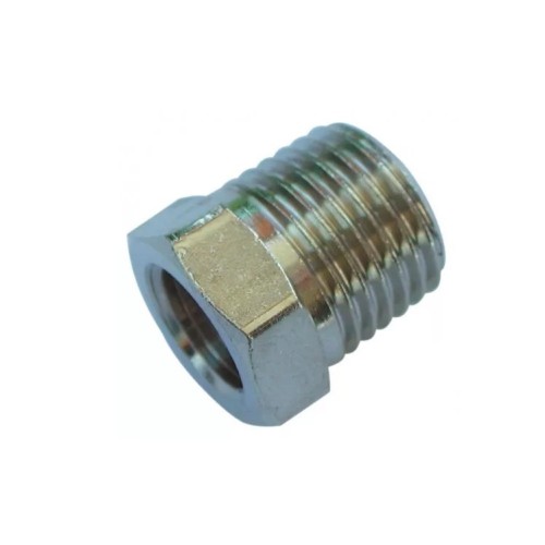 Reduccion macho-hembra conica laton niquelado 3/4"x1/2"