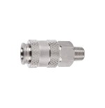 Enchufe rapido universal laton niquelado rosca macho 3/8"