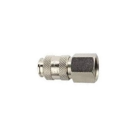 Enchufe rapido universal laton niquelado rosca hembra 1/4"