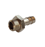 Macho con espiga manguera laton niquelado rosca conica D-10x3/8"