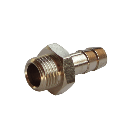 Macho con espiga manguera laton niquelado rosca conica D-20x3/4"