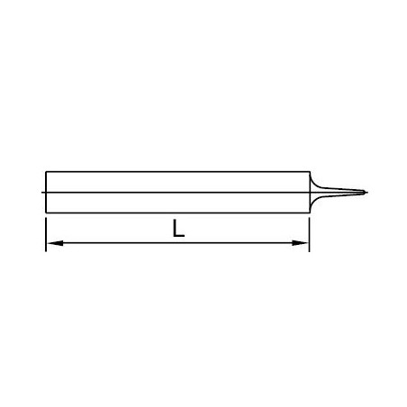 Lima plana paralela Ega Master 6" (fina) con mango codigo 63496