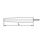 Lima plana de punta Ega Master 6" (fina) con mango codigo 63532