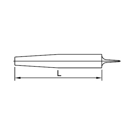 Lima plana de punta Ega Master 8" (fina) con mango codigo 63535