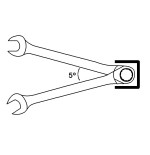 Llave combinada de carraca Classicgear Ega Master 8 mm. Classicgear cromado pulido espejo codigo 63790