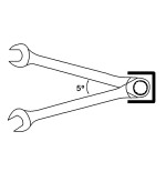 Llave combinada de carraca articulada Classicgear Ega Master 22 mm. Classicgear cromado pulido espejo codigo 63831