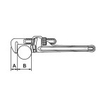 Llave Heavy Duty Ega Master 12" acero inoxidable codigo 38925