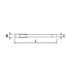 Llave estrella de golpe Ega Master 34 mm. curva codigo 58368