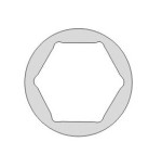 Llave de vaso de impacto 1-1/2" Ega Master 1-5/8" 6 cantos codigo 68704