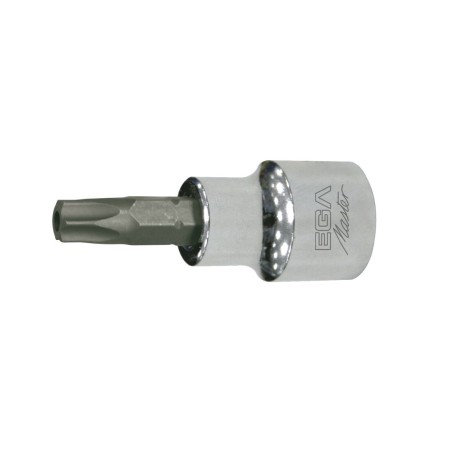 Punta atornilladora con vaso Ega Master 1/4" tamper torx TT-30 codigo 53009