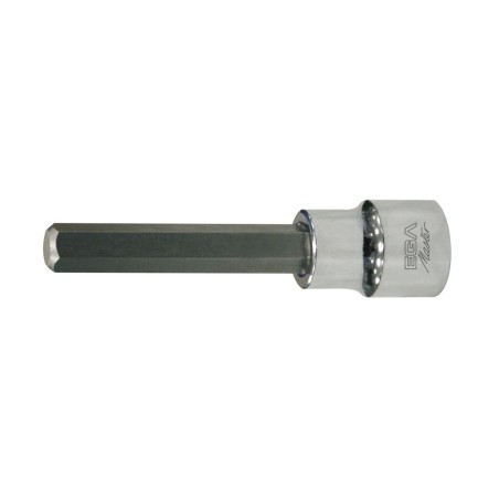 Punta atornilladora con vaso Ega Master 1/4" larga hexagonal 5 mm. codigo 53046