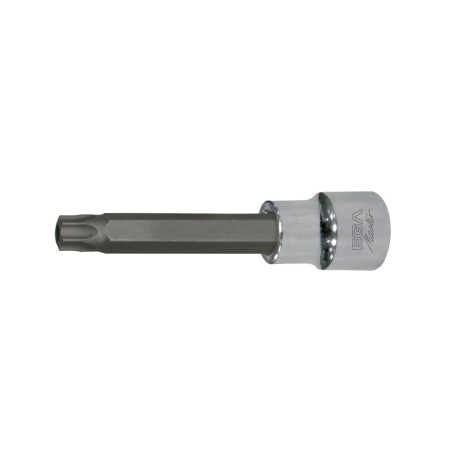 Punta atornilladora con vaso Ega Master 3/8" larga tamper torx TT-27 codigo 53103