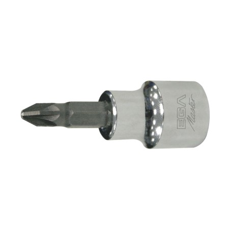 Punta atornilladora con vaso Ega Master 1/2" Pozidriv PZ-2 codigo 53108