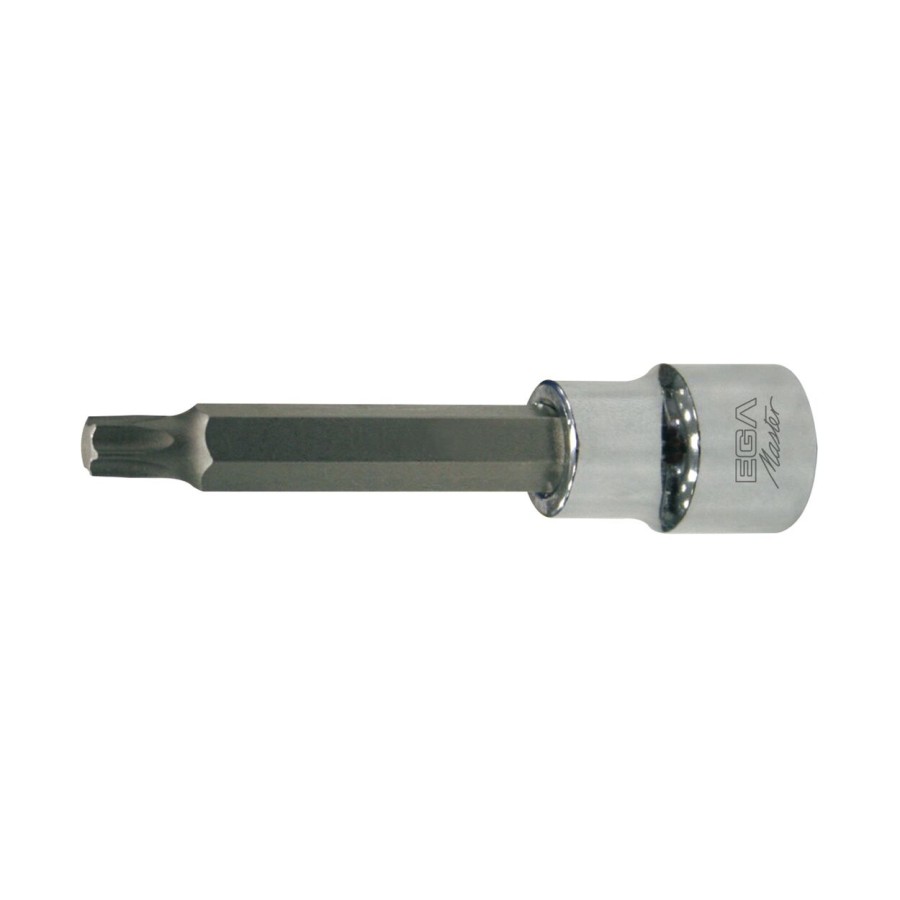Punta atornilladora con vaso Ega Master 1/2" larga torx T-25 codigo 53142 Punta atornilladora con vaso Ega Master 1/2" larga torx T-25 codigo 53142