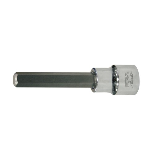 Punta atornilladora con vaso Ega Master 1/2" larga hexagonal 1/4" codigo 56986