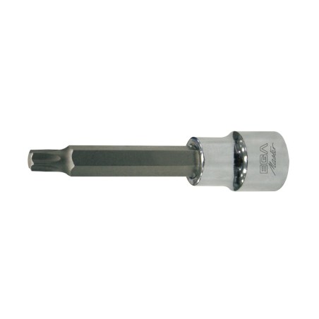 Punta atornilladora con vaso Ega Master 3/8" larga torx T-27 L:75 mm. codigo 58176