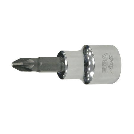 Punta atornilladora con vaso Ega Master 1/4" Pozidriv PZ-3 codigo 66742