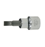 Punta atornilladora con vaso Ega Master 1/2" punta plana 1,2x8 mm. codigo 66801